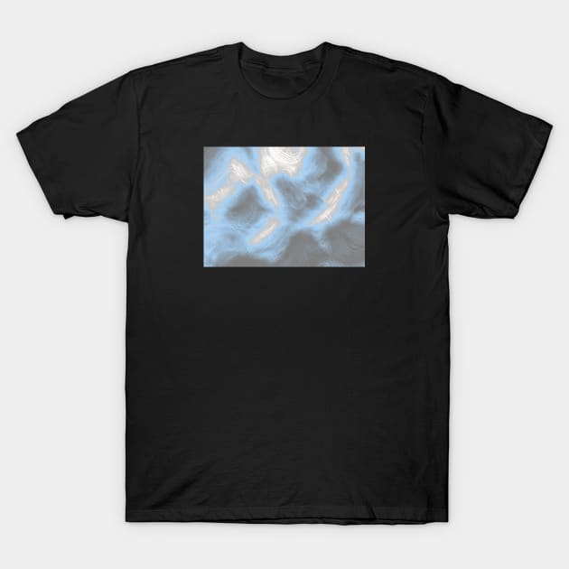 Demiboy Pride Abstract Fractal Fog T-Shirt by VernenInk